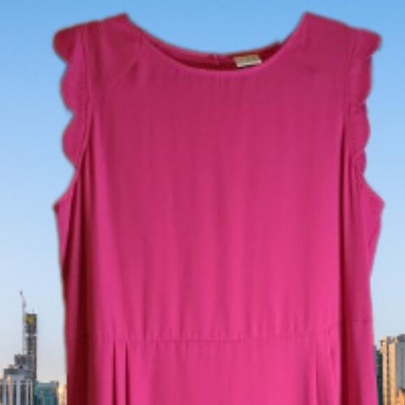 A New Day large pink cap scalloped sleeves. Lightweight office, beach, party - Picture 2 of 3